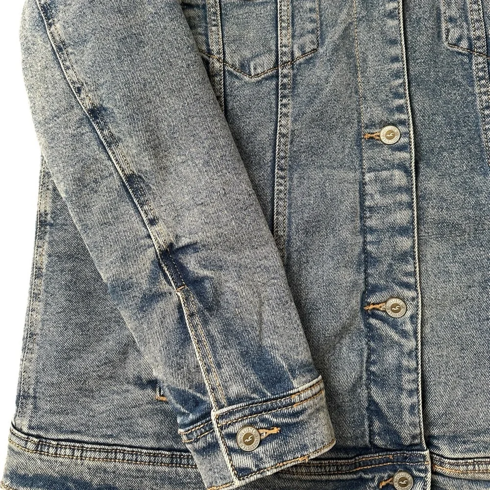 Hollister Sherpa-Lined Denim Jacket Size XL